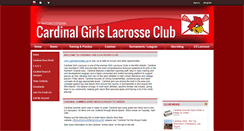 Desktop Screenshot of cardinalgirlslacrosseclub.com