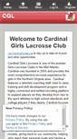 Mobile Screenshot of cardinalgirlslacrosseclub.com